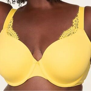 T-shirt Lace Trim Cotton Bra